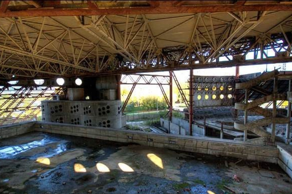 Внутри Аквадрома